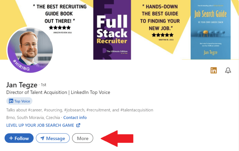 follow me on LinkedIn
